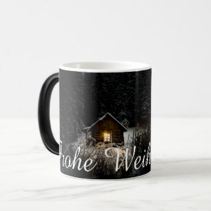 Caneca Mágica Weihnachtsgrüße mit Hexenhaus