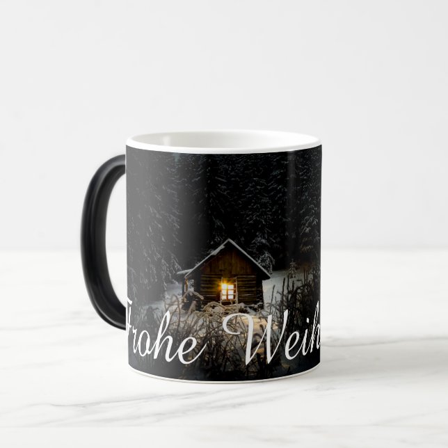 Caneca Mágica Weihnachtsgrüße mit Hexenhaus (Frente Esquerda)