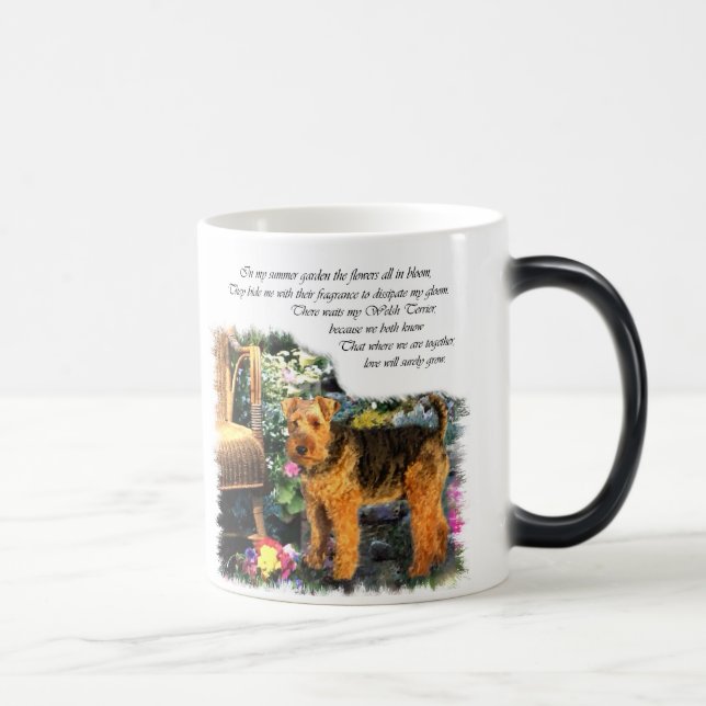 Caneca Mágica Welsh Terrier Art Gifts (Direita)