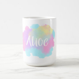 Caneca Mágica Whimsy com Aquarela: Delícia Personalizada