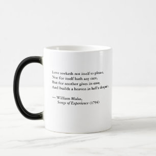 Caneca Mágica William Blake "Love Seeketh Not" Morphing Mug
