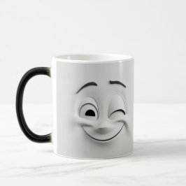 Caneca Mágica Winking Cartoon Face 3D