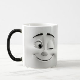 Caneca Mágica Winking Cartoon Face 3D
