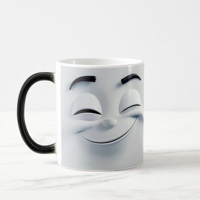 Caneca Mágica Winking Cartoon Face 3D (Esquerda)
