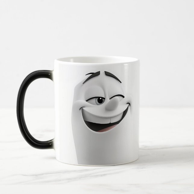 Caneca Mágica Winking Cartoon Face 3D (Esquerda)