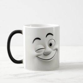 Caneca Mágica Winking Cartoon Face 3D