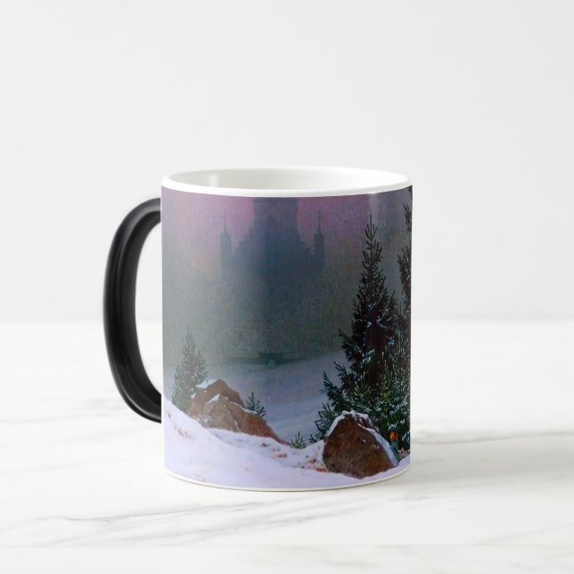 Caneca Mágica Winter Landscape Caspar David Friedrich (Frente Esquerda)