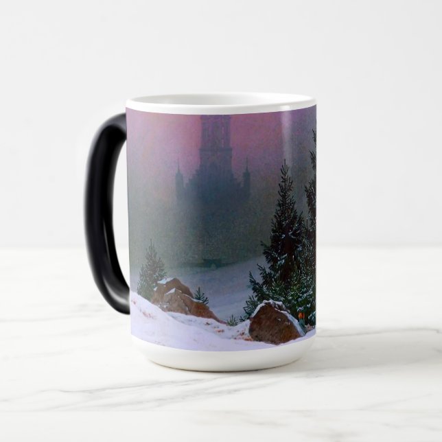 Caneca Mágica Winter Landscape Caspar David Friedrich (Frente Esquerda)