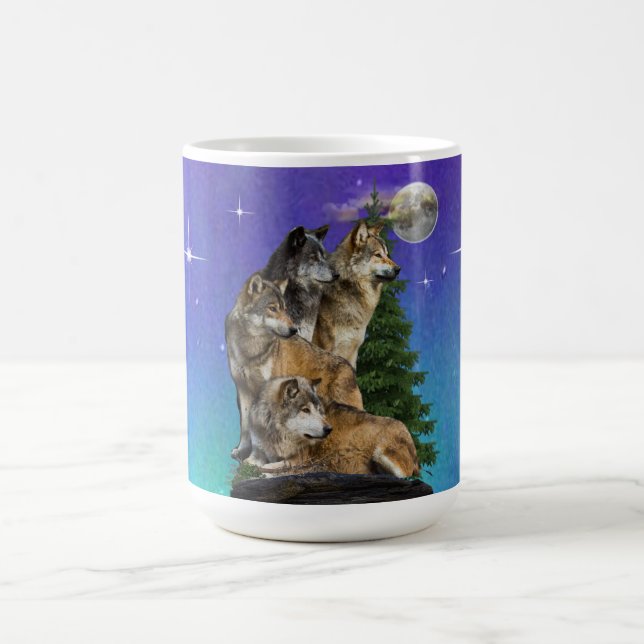 Caneca Mágica Wolf e Moon (Center)