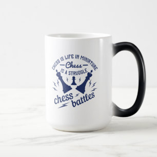 Caneca Mágica Xadrez É A Vida Em Miniatura