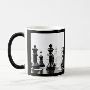 Caneca Mágica Xadrez Preto e Branco