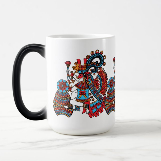 Caneca Mágica Xiuhtecuhtli - Senhor Do Deus Turquesa Do Fogo (Esquerda)
