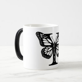 Caneca Mágica Y Alphabet black butterfly