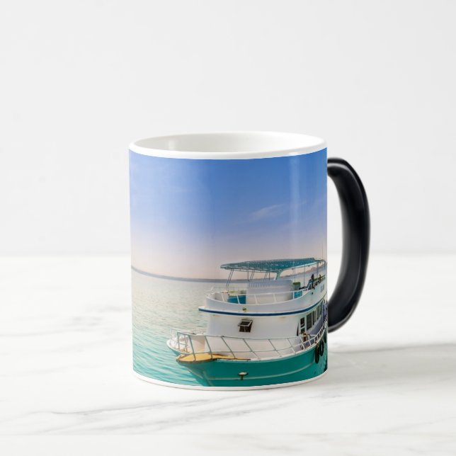 Caneca Mágica Yacht Cruises Boat Ocean Viagem à vela (Frente Esquerda)