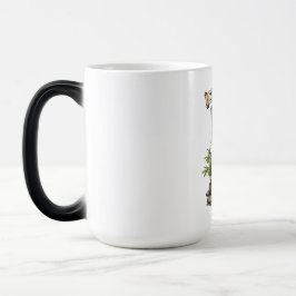 Caneca Mágica Zen Master Cat Funny Chill Gray Tabby Cat Gift 