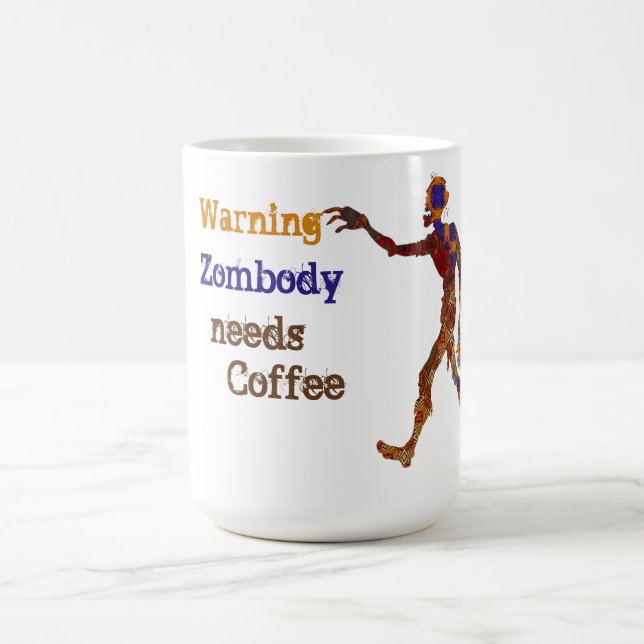 Caneca Mágica Zombie Needs Coffee (Center)