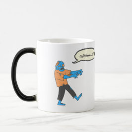 Caneca Mágica Zumbi do café 