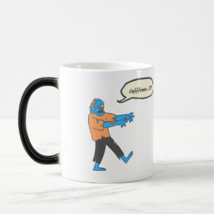 Caneca Mágica Zumbi do café 