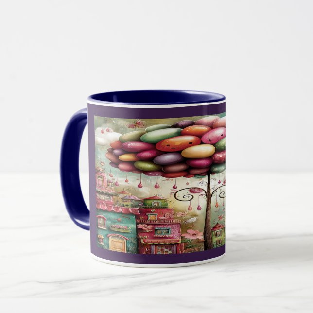 Caneca Magical Glowing Balloon Flower (Frente Esquerda)
