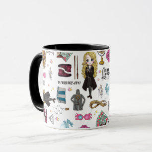 Caneca Magical Luna Lovegood Aquarela