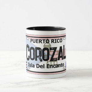 Caneca Mágina da placa de matrícula de Corozal Porto Rico