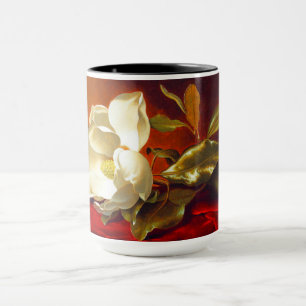 Caneca Magnolia em Red Velvet Martin Johnson Heade