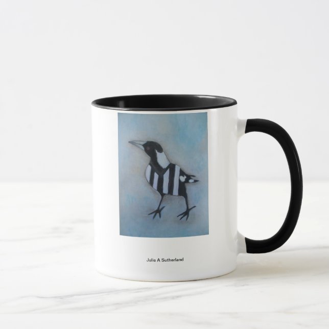 Caneca Magpie que olha o copo esquerdo (Direita)