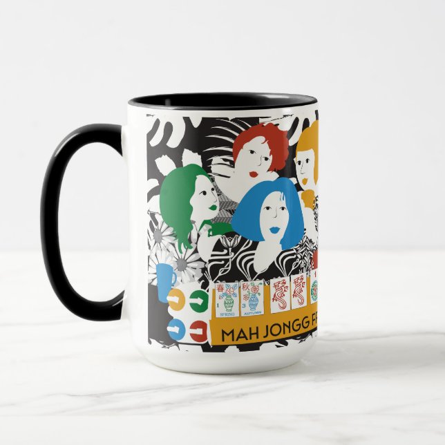 Caneca Mah Jong Amigos Mug (Esquerda)