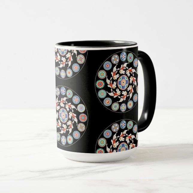 Caneca Mah Jongg Azulejos Mug (Frente Esquerda)