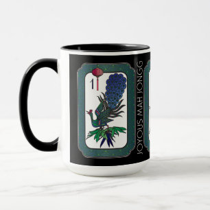 Caneca Mah Jongg Bird Holiday Mug