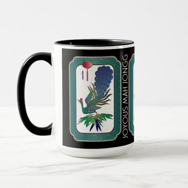 Caneca Mah Jongg Bird Holiday Mug (Esquerda)