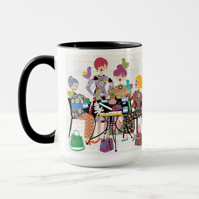 Caneca Mah Jongg Birds Mug (Esquerda)
