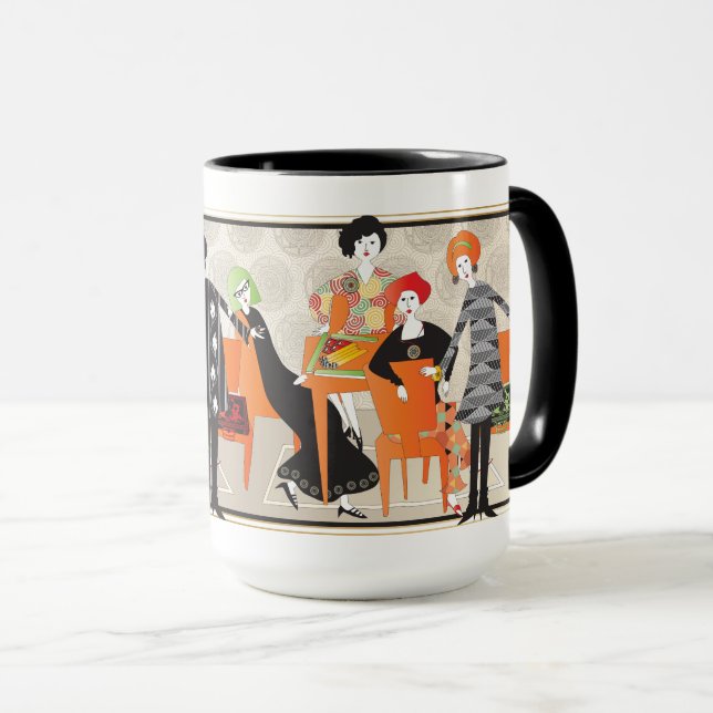 Caneca Mah Jongg Game Mug (Frente Esquerda)