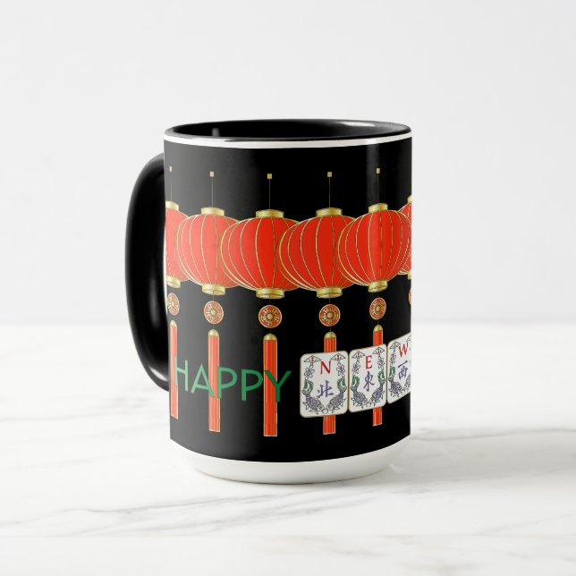 Caneca Mah Jongg News Holiday Mug (Frente Esquerda)