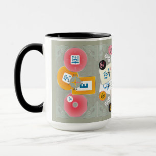 Caneca Mah Jongg Winds Mug