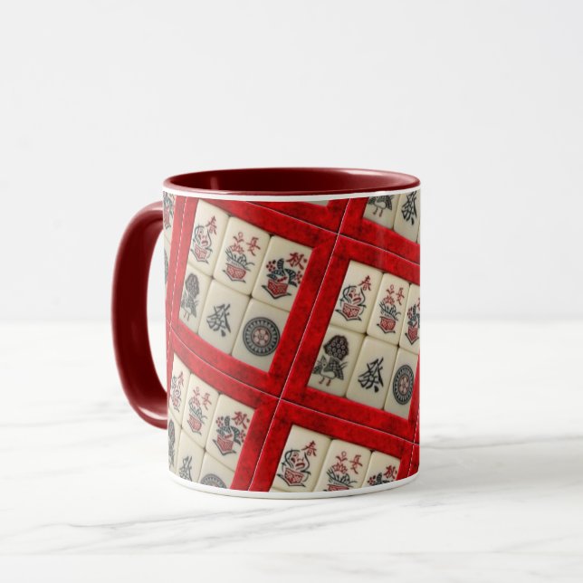 Caneca Mahjong (Frente Esquerda)