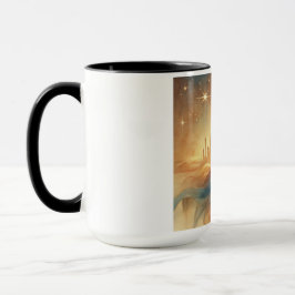 Caneca "Maiestosa Aquarela do Rei Escuro"