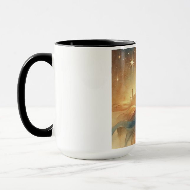 Caneca "Maiestosa Aquarela do Rei Escuro" (Esquerda)
