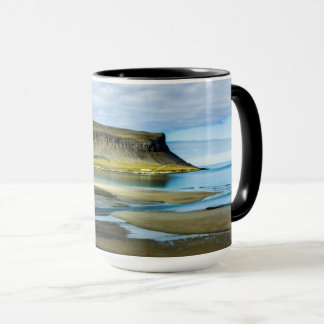 Caneca Maiestoso Westfjords Islândia Rugged Foto Costeira
