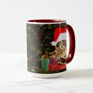 Caneca Maine Coon Cat Papais noeis e presentes Árvore de