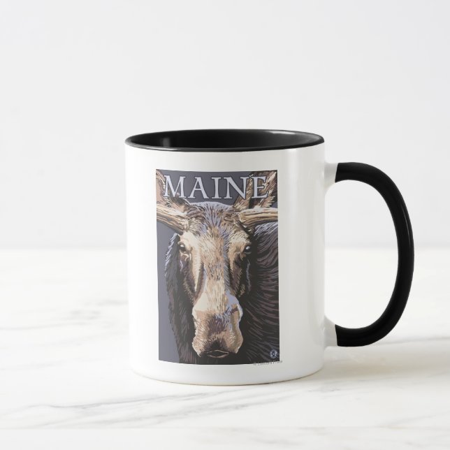 Caneca MaineMoose Aproximada (Direita)