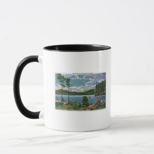 Caneca MaineView da montanha do Squaw e do lago Moosehead