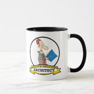 CANECA MAIOR CARTÃO DE HOMENS DE ARQUITETE DO MUNDO