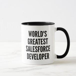 Caneca Maior Desenvolvedor de Salesforce do Mundo