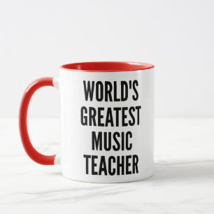 Caneca Maior Professor de Música do Mundo