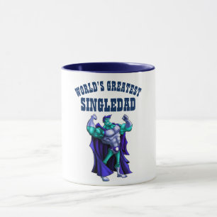 Caneca Maior SINGLEDAD do Mundo Que PAI SuperHERO
