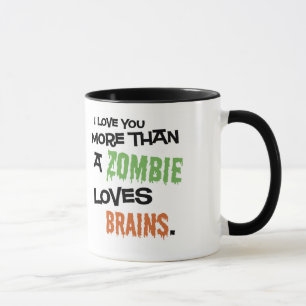 Caneca Mais do que um zombi ama cérebros