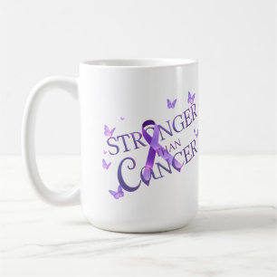 Caneca Mais Forte Que o Câncer Café de Conscient