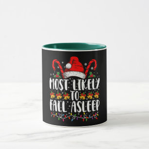 Caneca Mais Propenso a Adormecer no Natal Correspondente