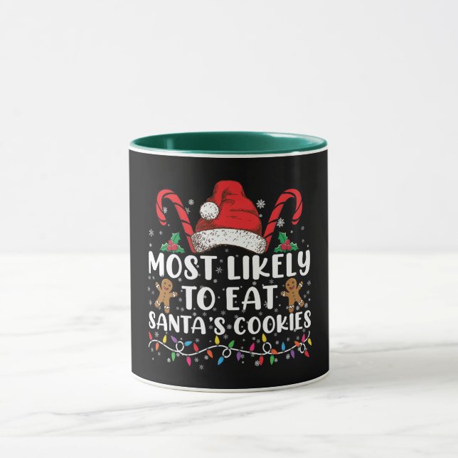 Caneca Mais Propenso a Comer os Biscoitos do Papai Noel F (Centro)